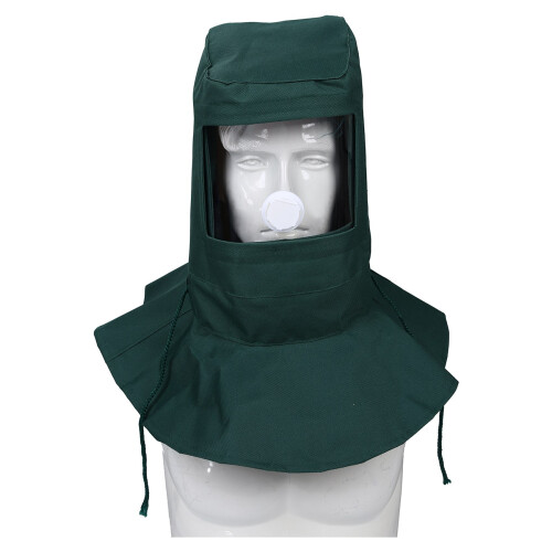 Sand Blasting Hood Abrasive Sandblaster Mask Cap Wind Dust Anti Protective Tool