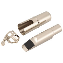 Bouche De Cuivre Sax Nickelée Embouchure De Saxophone Alto Argentée Taille 6C 7C pour Jazz De Musique Classique
