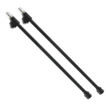 2 Szt Uchwytów Pneumatycznych do Opon 355 mm/14" z Podwójną Głowicą, Powlekaną, z Blokadą, do Opon, z Końcówką Sześciokątną 16 mm
