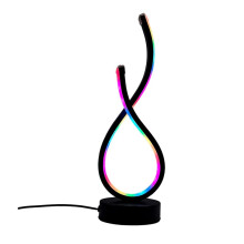 Moderne LED-Bureaulamp met USB-Voeding, Instelbare Verlichting en Knopbediening. 36 RGB-Kleurmodi