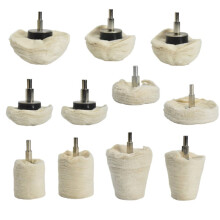 11 Pcs Buffing Wheel for Drill Buffer Multi-Specification Buffing Pad Polishing Wheels Kit for Metal Glass Wood Etc