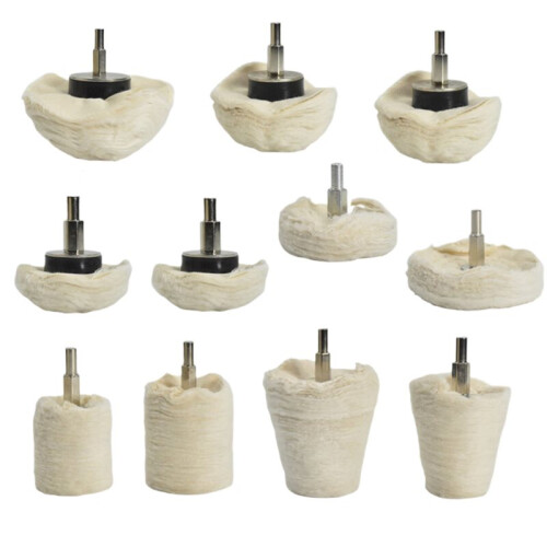 Kit de 11 Disques de Polissage pour Perceuse, Multi-Spécifications, pour Métal, Verre, Bois, Etc.