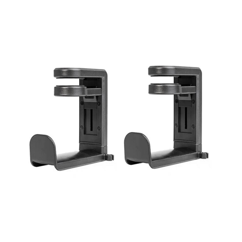 2Pcs No Punch 360 Degree Rotating Table Clip Hook Headphone Holder Miscellaneous Storage Hanging 6033286467834