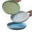 Glazed Stoneware Dinner Plates, Ceramic 3-Piece Set, Microwave and Dishwasher-Safe 1