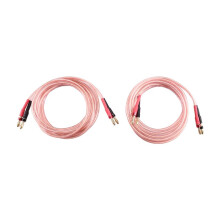 Kabel Głośnikowy Audio HiFi z Miedzi Beztlenowej OFC, Wtyk Bananowy do Wtyku Bananowego, Kabel Głośnikowy Center Audio