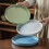 Glazed Stoneware Dinner Plates, Ceramic 3-Piece Set, Microwave and Dishwasher-Safe 3