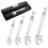 4PCS Set of Crab Claw Multi-Function Quick-Adaptive Ratcheting Wrench for Industrial Use, Featuring Opening Design 1
