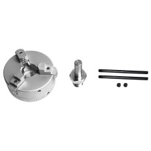 -Dreibackenfutter für Drehbank, Tischschleifmaschine, Bohrmaschine, Aluminiumlegierung, Selbstzentrierend, Holzbearbeitungs-Drehfutter B