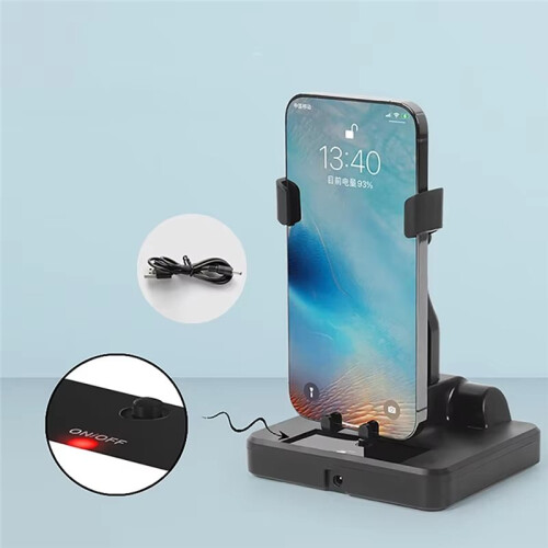 Suporte de Mesa Silencioso com Vibração Automática para Celular, Pedômetro e Função de Balançar. 2