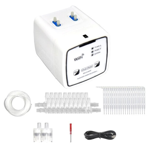 WIFI Intelligent Watering Device Double Pump Timed Automatic Drip Irrigation System Remote APPController ForGarden Plant