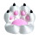 Support de Téléphone en Forme de Griffe de Chat, Socle Décoratif Blanc 1