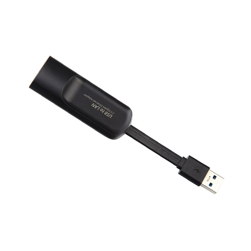 Usb Wired Ethernet Adapter Usb3.0 2500Mbps Usb Type To Rj45 Network Card Internet Usb Lan For Desktops Laptop Black 6132206295615