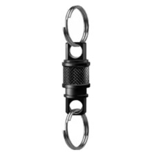 Uitschuifbare Sleutelhangerclip, Snelsluitende Sleutelhanger met Afneembare Ringen voor Mannen en Vrouwen