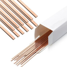 20 Stick Brazing Rods Solder Phos Copper Brazing Alloy Flat Welding Rods Industry for Air Refrigerator Cold Storage HVAC