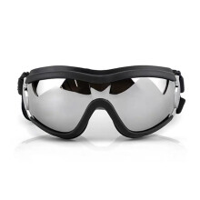 Hundebrille, UV-/Wind-/-/Beschlagschutz, Haustierbrille mit Verstellbarem Riemen für Mittelgroße oder Große Hunde (1 Stück)
