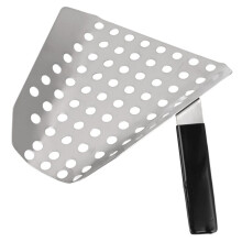 Popcorn Scoop Ergonomic Single Handle Stainless Steel Fries French Fry Scooper with Holes for Movie Theater Shop
