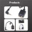 Nieuwe CT-44 Microfoonadapter 2-Naar-1 Handmicrofoonconversiekabel voor VX-3R FT5DR 5