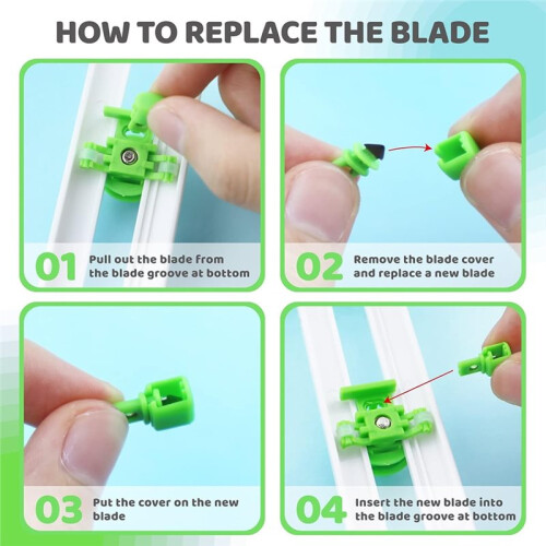 Rotary Circle Cutter with 3 Replaceable Blades for Scrapbooking, Art, and DIY Crafts 2