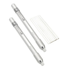 Round Soapstone Holders,2pc Welding Soapstone Pencil Holders, Extra 40pcs Soap Stone Refills,for Welders,Students,Mark