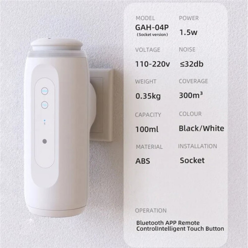 Waterless Essential Oil Wall Plug Aroma Oil Diffuser Cool Mist Electric Scent Machine   Control EU Plug 2