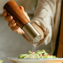Wooden Pepper Grinder Manual Multi Use Salt Dispenser Kitchen Tool for Salt Spices