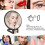 Makeup Magnifying Mirror Travel Hand Mirrors with Handle - Double Side Handheld Mirror with Adjustable Handle/Stand 30x 5