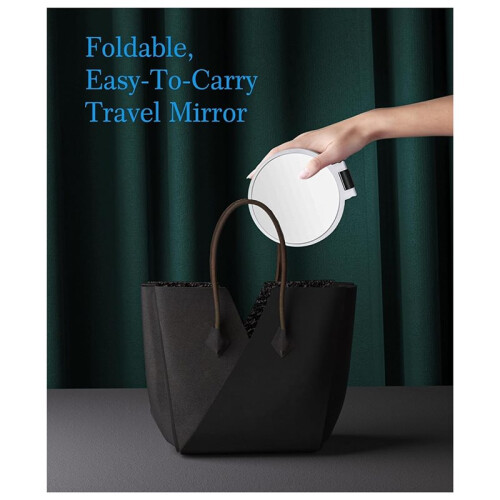 Makeup Magnifying Mirror Travel Hand Mirrors with Handle Double Side Handheld Mirror with Adjustable Handle/Stand 30x 2