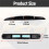 Anti-Collision Patch Bumper Guard Strip 9.6" X 0.45" Universal Reflective Car Door  Guards 2 PCS 7