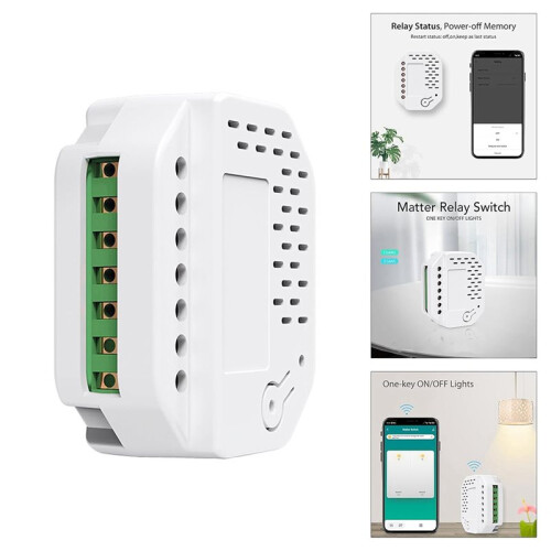 Wandschakelaars Intelligente Lichtschakelaars Relais Automatiseringsmodule Matter WiFi-Lichtschakelaarsmodule 2