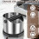 Espresso Knock Box,Coffee Grounds Bin 1600 Ml Stainless Steel Espresso Grounds Boxes,Coffee Waste Container Matte Black 3