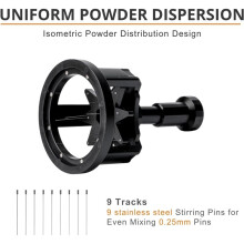 WDT Tool Espresso Coffee Stirrer Distributor Adjustable Depth Espresso Stirrer Tool Rotary Coffee Powder Tool 58mm