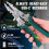 Multi-Function Foldable Wire Stripper with Voltage Tester,Wire Stripper &Tester for Stripping,Shearing,Peeling,Cutting 6