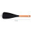 Silicone Spatula Cooking Spoon - Multifunctional Kitchen Tool for Mixing, Scooping, and Serving (Black-2PC) 6