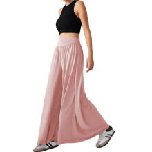 Women'S Wide Leg Sweatpants High Elastic Waist Flowy Palazzo Pants Loose Baggy Pants Bottoms L
