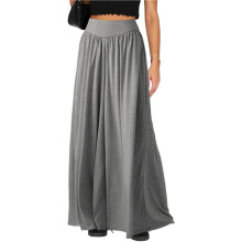 Women'S Wide Leg Sweatpants High Elastic Waist Flowy Palazzo Pants Loose Baggy Pants Bottoms Light Gray XL