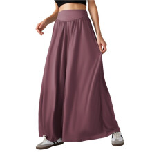 Women'S Wide Leg Sweatpants High Elastic Waist Flowy Palazzo Pants Loose Baggy Pants Bottoms Blush Red XXL
