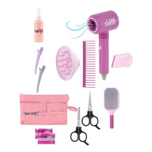 Kit Giocattolo per Parrucchiere e Bellezza per Ragazze, Asciugacapelli e Accessori per Lo Styling, Set per Parrucchieri, Bambole e Accessori per il