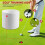 2.7Cm Aperture Outdoor  Training Flagpole Hole Cup  Training Aids Three Holes White Plastic  Hole Cup 4
