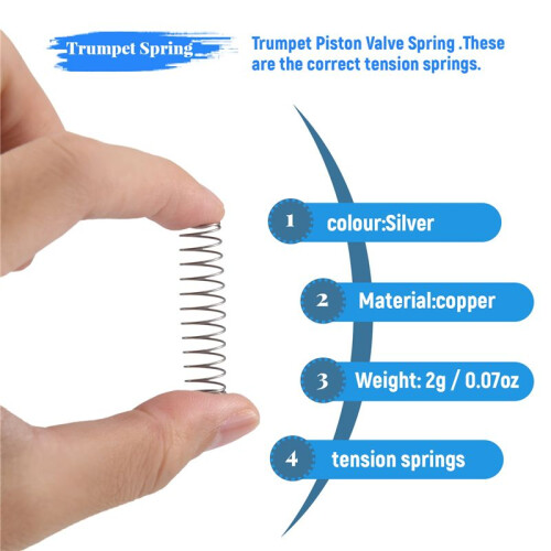 3Pcs Trumpet Piston Valve Spring Accessories Part Replacement 1