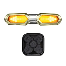Fahrrad Wenden Signal Blinker Licht Kabellos Remote Fahrrad RüCklicht Licht Fahrrad Heck Licht für MTB Rennrad Fahrrad Elektro Fahrzeug