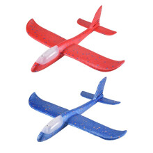 2 Pezzi di Giocattoli per Aeroplani Leggeri un LED Che Lanciano Aereo nel Schiuma Lampeggiante Luminoso Aereo Aliante Sport All'Aria Aperta Bomboniere