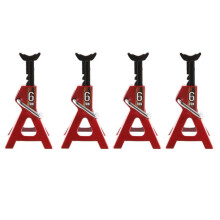 4Pcs Metal Height Adjustable 6 Ton Jack Repair Stand for 1/10 RC Crawler Car Axial SCX10 90046 TRX4 TRX6 D90,1