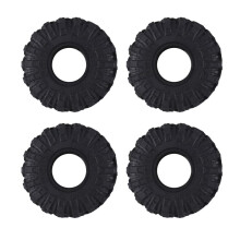 4 Pezzi 62Mm 1.0 Pollice Pneumatici per Ruote Pneumatici in Gomma per Terreni in Fango Morbido per 1/24 RC Crawler Car Axial SCX24 Gladiator Bronco