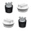 2 Pcs 1.5Inch Pool Winterizing Plugs Rubber Expansion Plugs with 2 Pcs 1.5Inch Threaded Pool Return Winterizing Plug 1