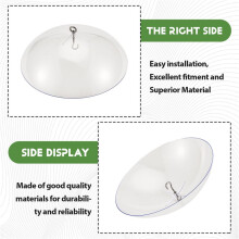2 Pack Bird Feeders Protective Cover,Dome Protective Dome,Rain Protective Cover for Hanging Bird Feeders for Garden