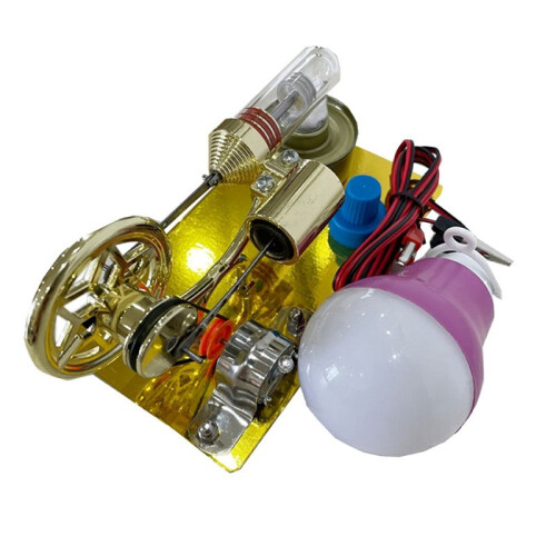 Hot Air Stirling Engine Model Generator Engine Physics Experiment Science Toy Educational Science Toy Or