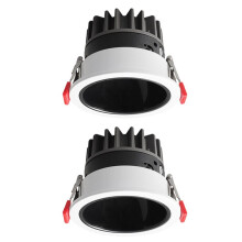 Dimmable Recessed Anti-Glare LED Downlight Ceiling Light Spot Light Indoor Lighting Background Light 12W Black