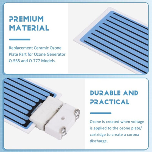 Ozone Generator Ceramic Sheet Ceramic 3.5G/Hr with Long-Life Ceramic Base for Air Purifier, Sterilizer, Deodorizer 2