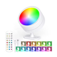 Appliques Murales Magnétiques RGB Modernes avec Télécommande, Rotation à 360, Lampe Murale LED, Décoration pour Chambre, Salon, Couloir B