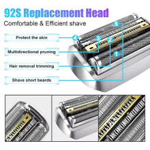 92S/92B/94M Pro Replacement for Series 9290cc,9291cc,9370cc,9293s,9385cc,9390cc,9330s,9296cc Electric Shaver 3pcs